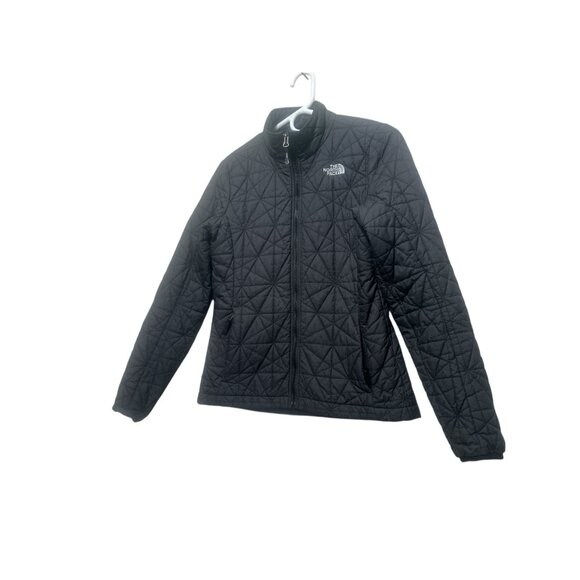 The North Face Diamond Puffer Jacket Womens Small Black Thermball Insulated Fall - Picture 16 of 16